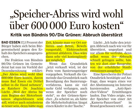 181212 WKR Grüne kritisieren Speicherabbruch